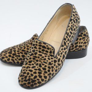 Talbots Leopard / Cheetah Fur Loafers size 6